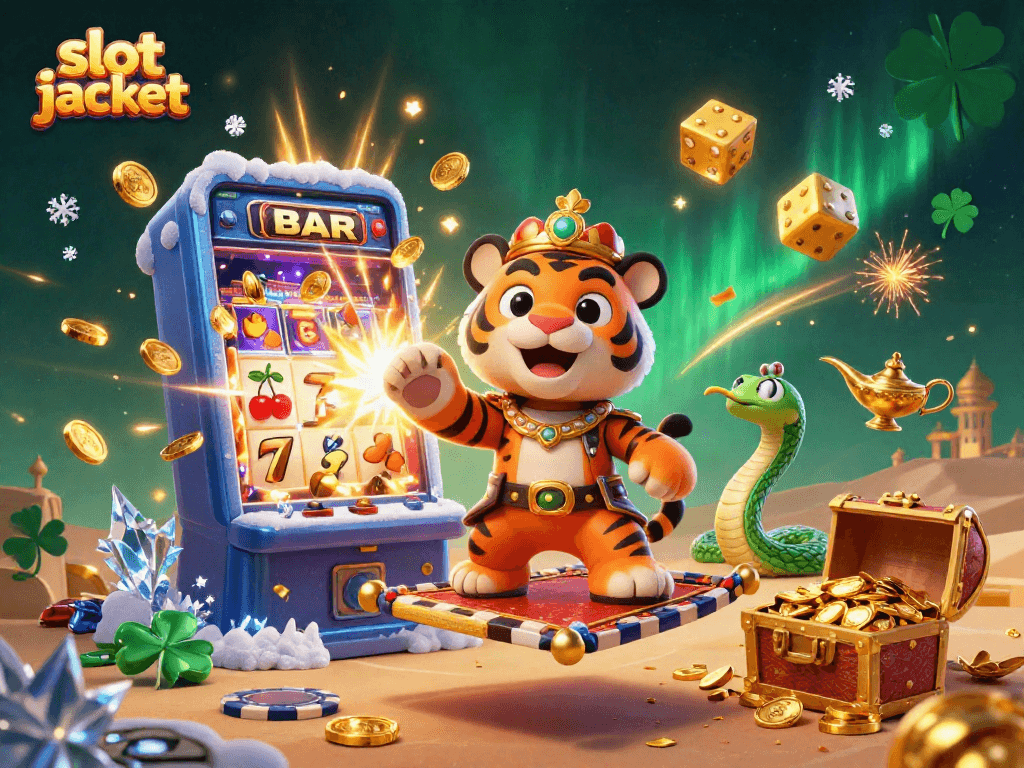 Experience a thrilling slot jackpot with the vibrant Arabian Nights-themed sultan and dynamic casino elements.